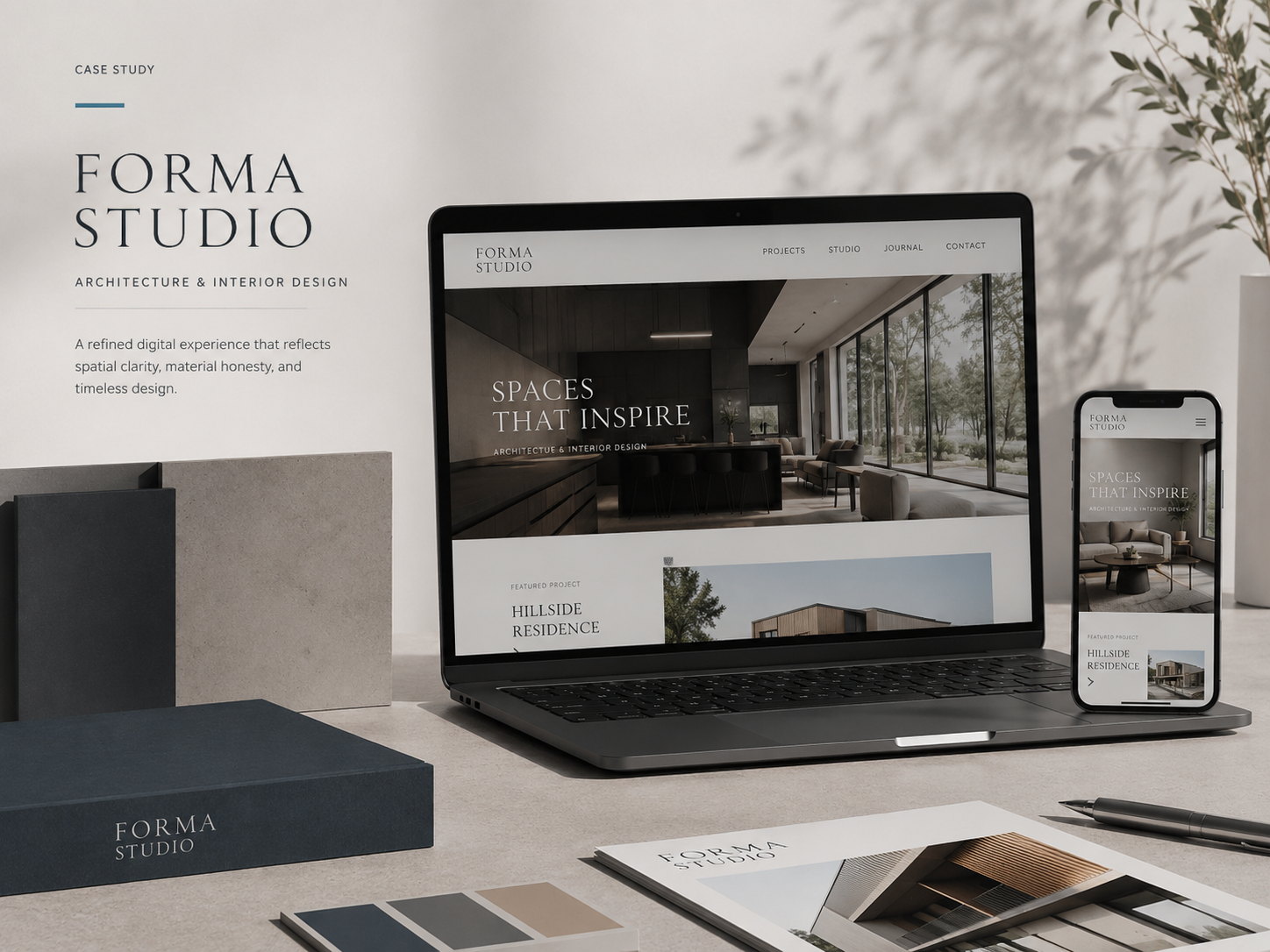 ผลงานเว็บไซต์ FORMA STUDIO สถาปนิกและออกแบบภายใน