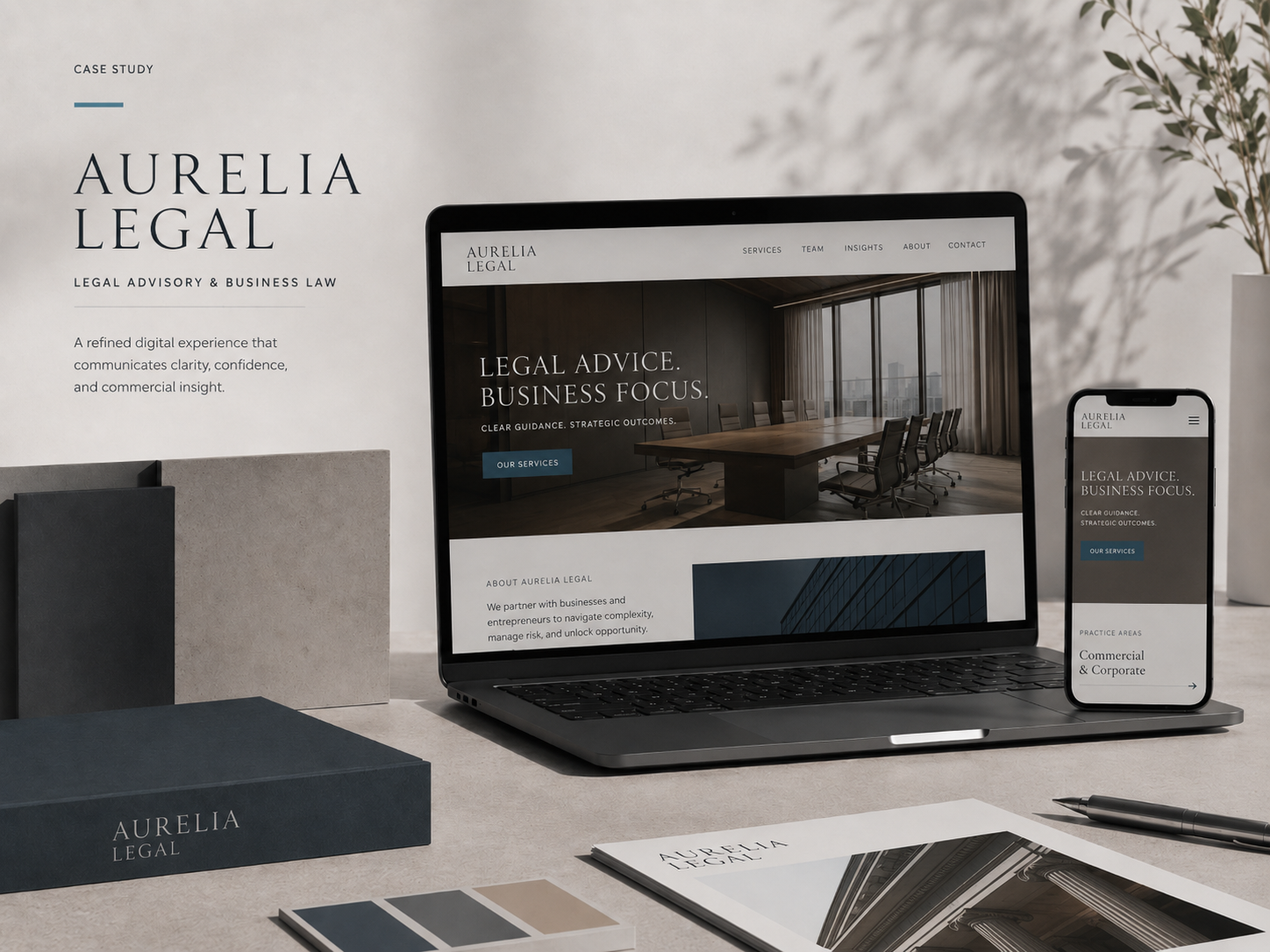 ผลงานเว็บไซต์ AURELIA LEGAL สำนักกฎหมายและที่ปรึกษาธุรกิจ