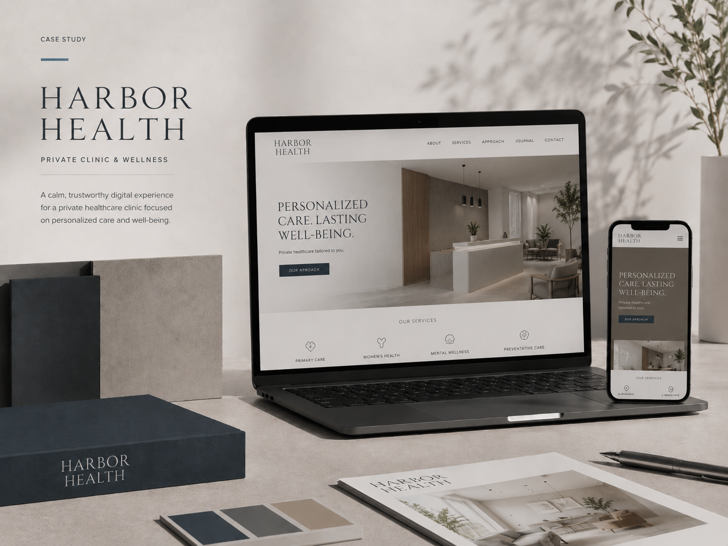 ผลงานแลนดิ้งเพจ HARBOR HEALTH คลินิกและเวลเนส